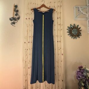 Norm Thompson Navy Blue Maxi Dress